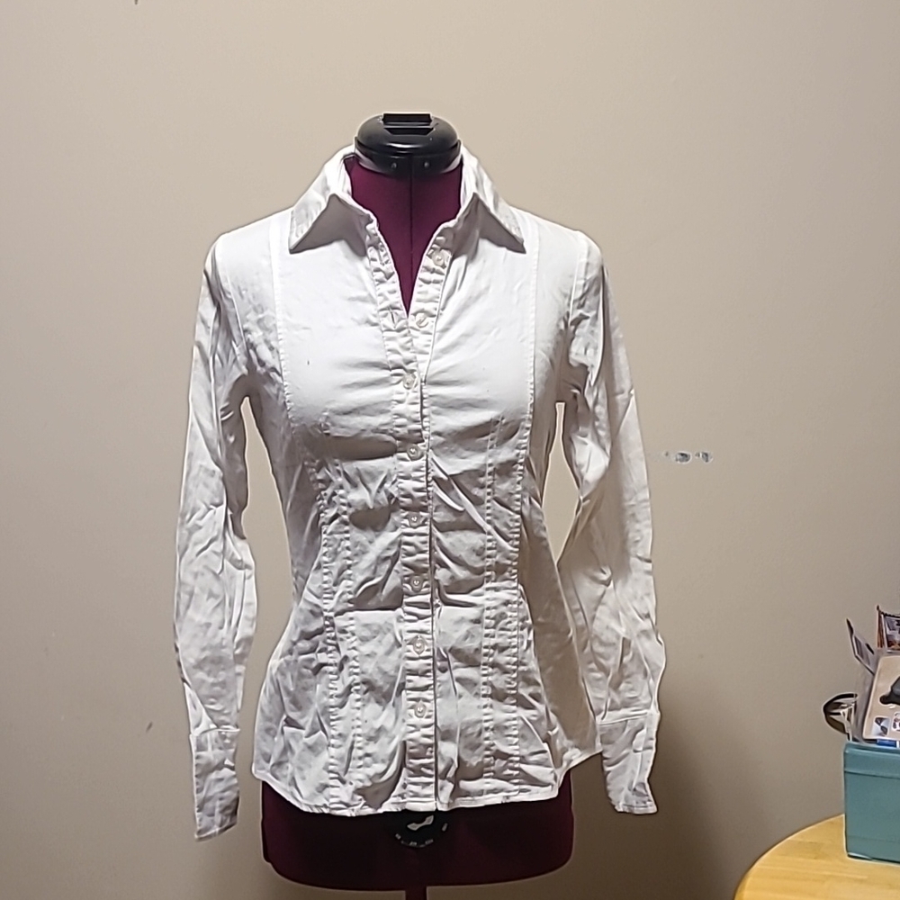 White Women's Button-Up Shirt